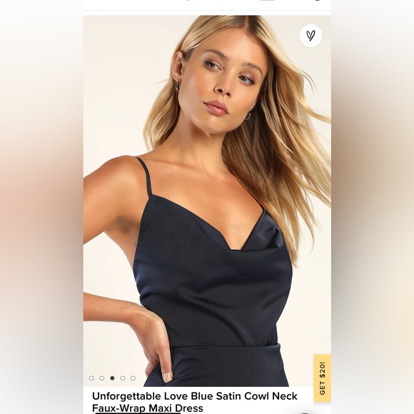 Lulus Cowl Neck Maxi Dress - Picture 3 of 6